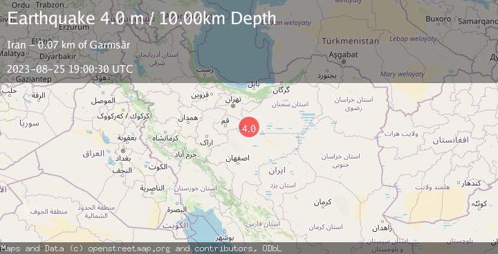 Map of CENTRAL IRAN