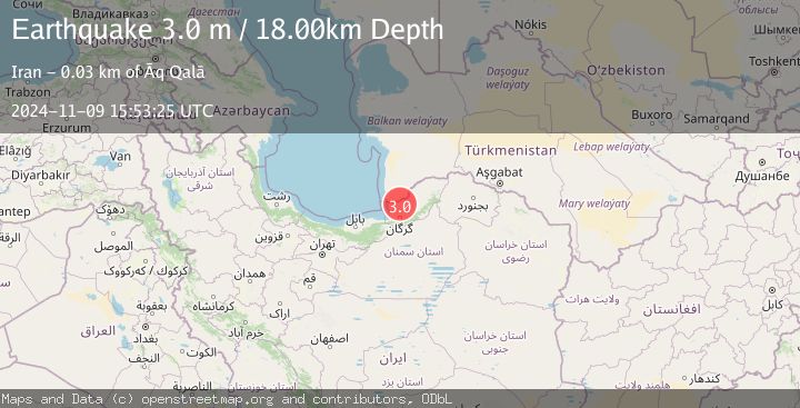 Map of NORTHERN IRAN