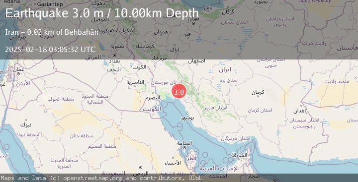 Map of SOUTHERN IRAN