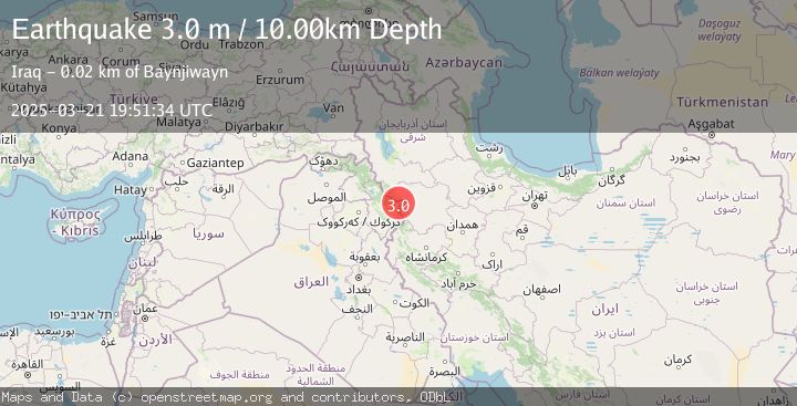 Map of IRAN-IRAQ BORDER REGION