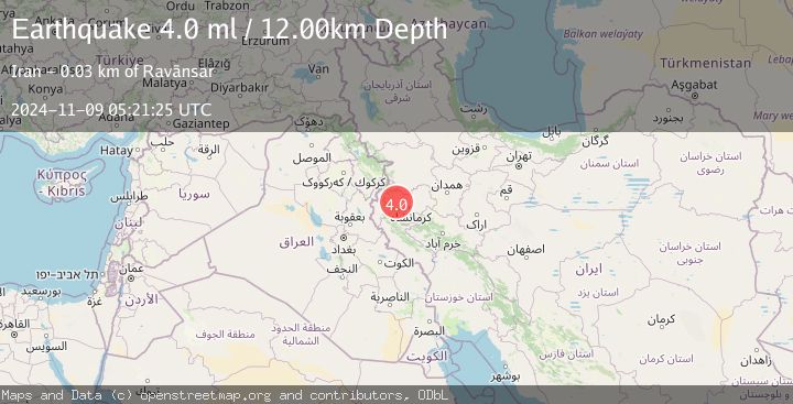 Map of WESTERN IRAN