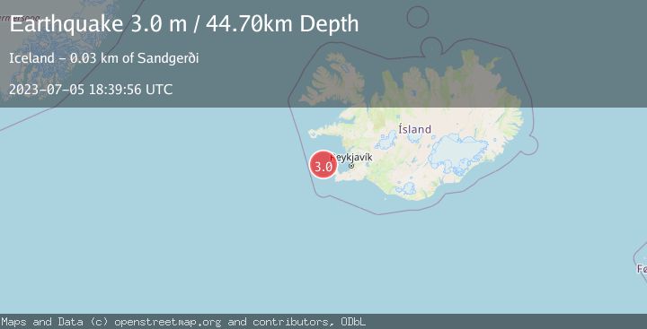 Map of ICELAND REGION