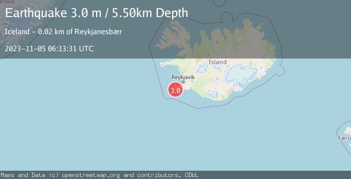 Map of ICELAND REGION