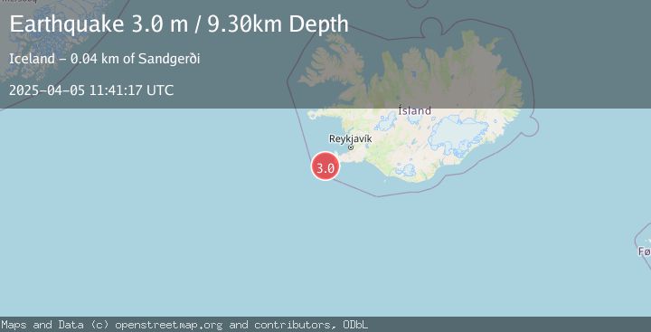 Map of ICELAND REGION