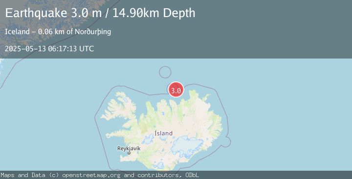 Map of ICELAND REGION