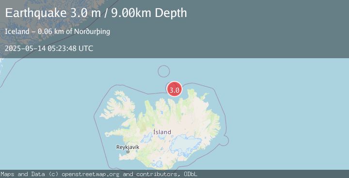 Map of ICELAND REGION