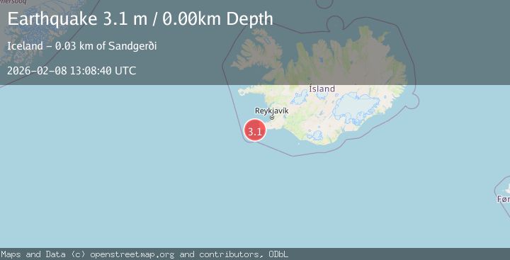 Map of ICELAND REGION