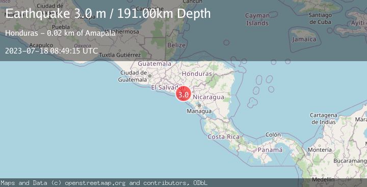 Map of GOLFO DE FONSECA, HONDURAS