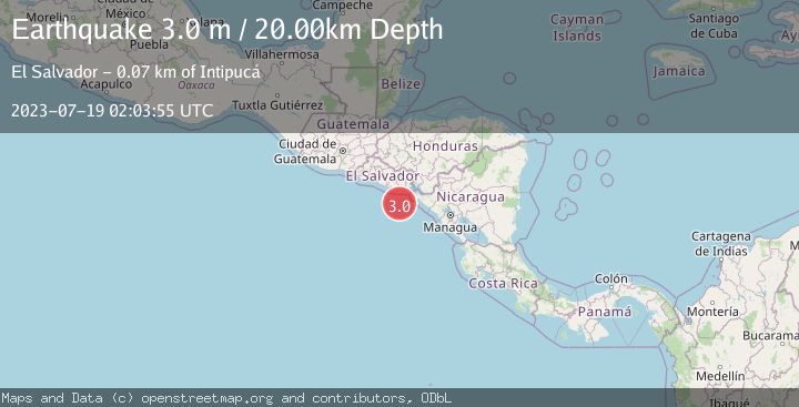 Map of OFFSHORE EL SALVADOR