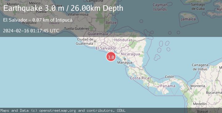 Map of OFFSHORE EL SALVADOR