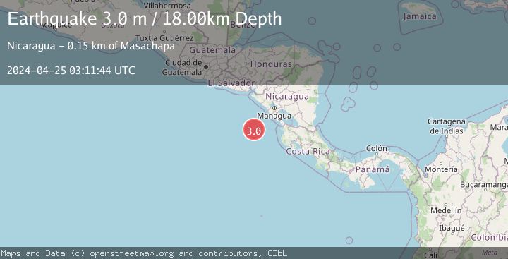 Map of OFF COAST OF COSTA RICA