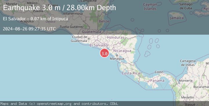 Map of OFFSHORE EL SALVADOR