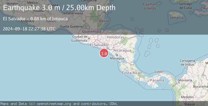 Map of OFFSHORE EL SALVADOR