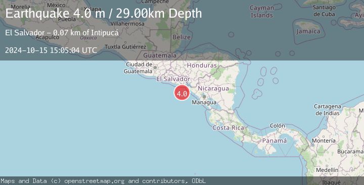 Map of OFFSHORE EL SALVADOR