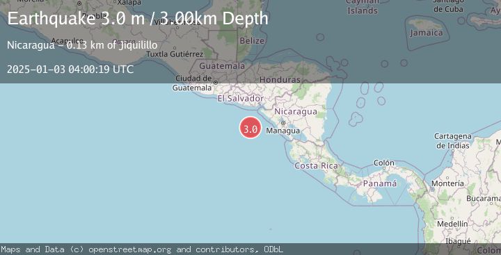 Map of OFF COAST OF CENTRAL AMERICA