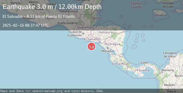 Map of OFFSHORE EL SALVADOR