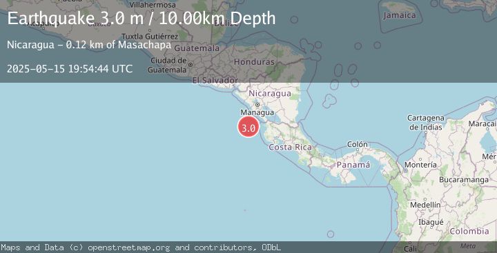 Map of OFF COAST OF COSTA RICA