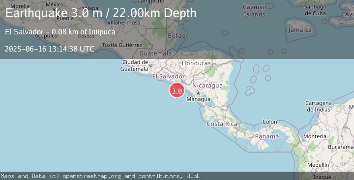 Map of OFFSHORE EL SALVADOR