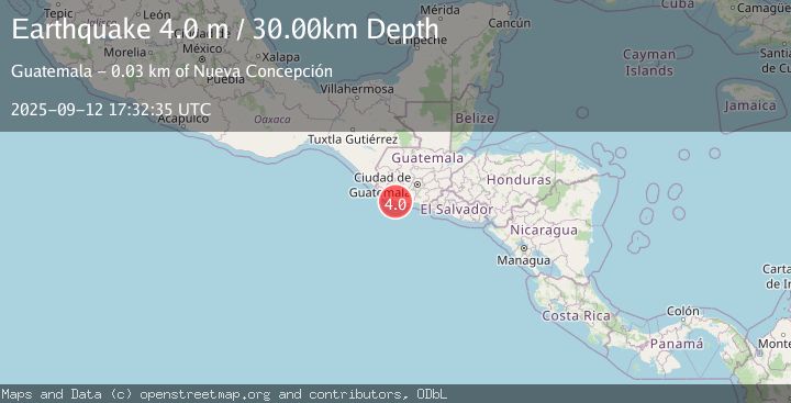 Map of OFFSHORE GUATEMALA