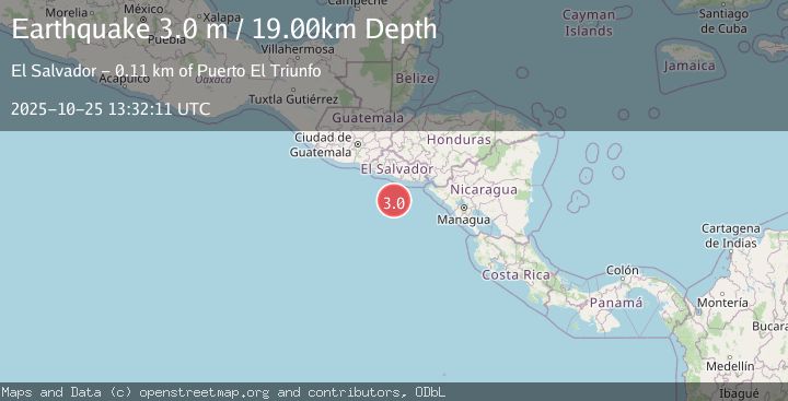 Map of OFFSHORE EL SALVADOR