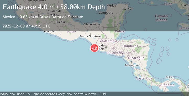 Map of OFFSHORE CHIAPAS, MEXICO