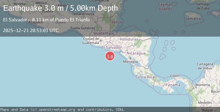 Map of OFFSHORE EL SALVADOR