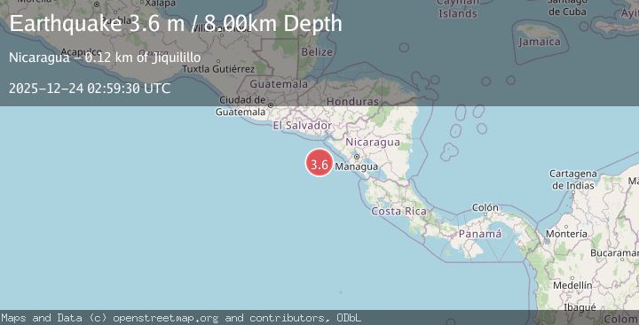 Map of OFF COAST OF CENTRAL AMERICA