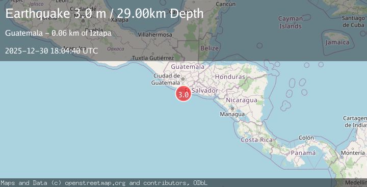 Map of OFFSHORE GUATEMALA