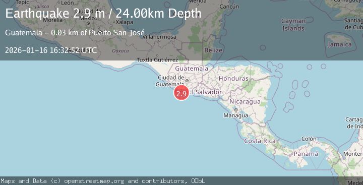 Map of OFFSHORE GUATEMALA
