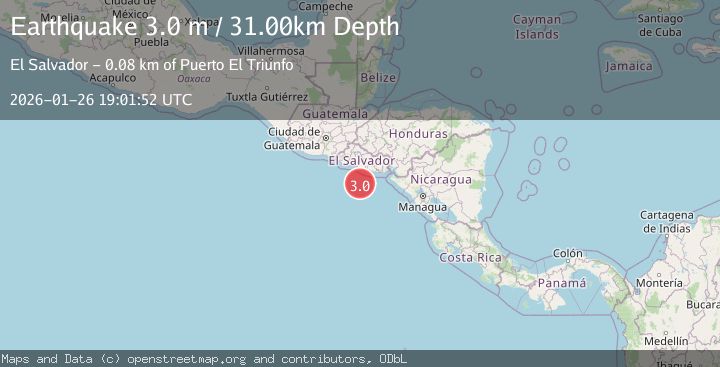 Map of OFFSHORE EL SALVADOR