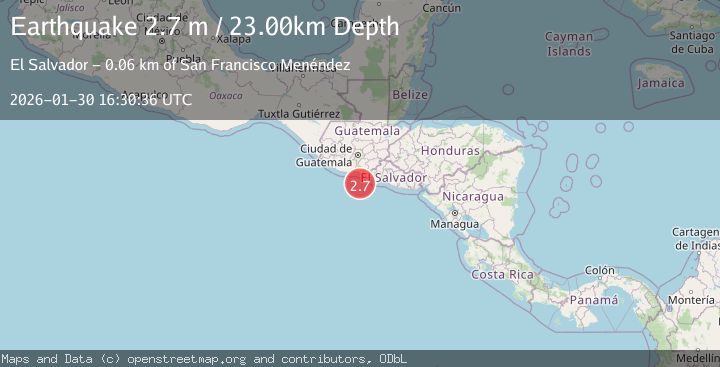 Map of OFFSHORE GUATEMALA