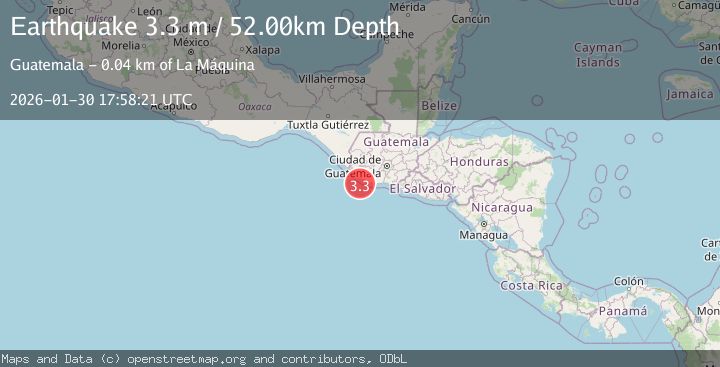 Map of OFFSHORE GUATEMALA