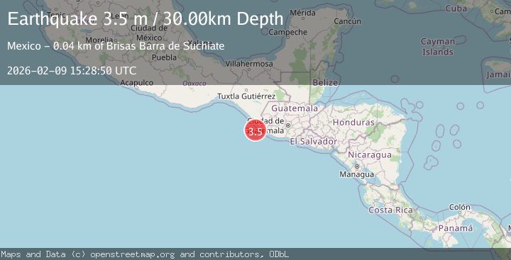 Map of OFFSHORE CHIAPAS, MEXICO
