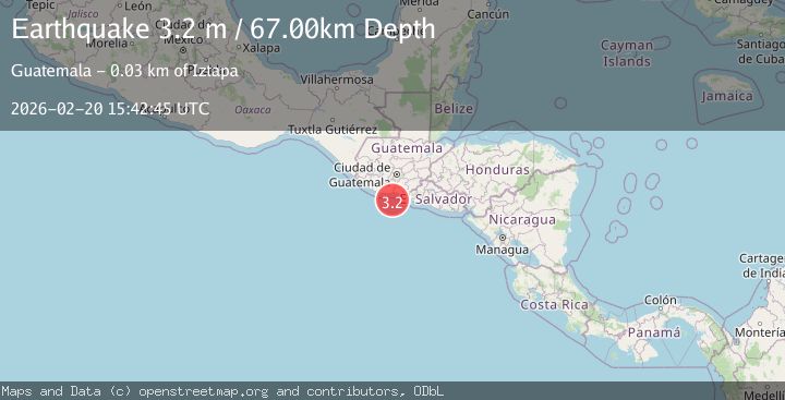 Map of OFFSHORE GUATEMALA