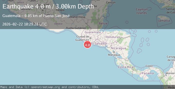 Map of OFFSHORE GUATEMALA