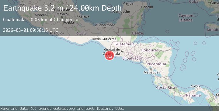 Map of OFFSHORE GUATEMALA