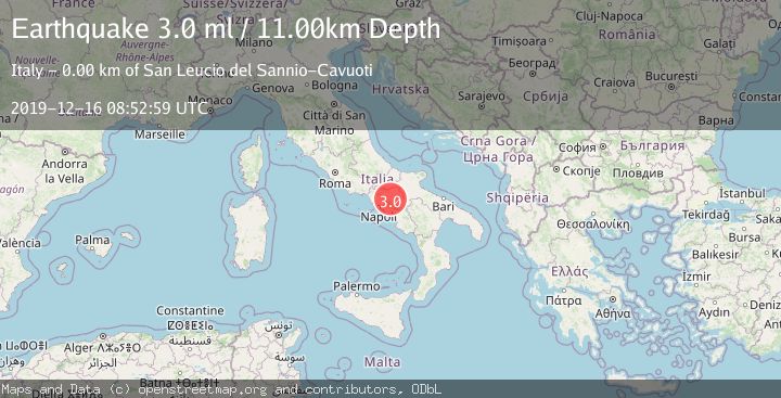 Map of SOUTHERN ITALY
