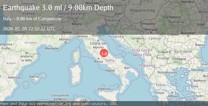 Map of CENTRAL ITALY