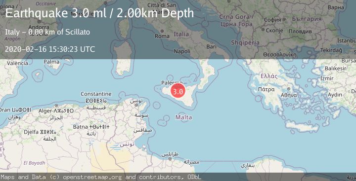 Map of SICILY, ITALY