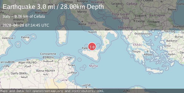 Map of SICILY, ITALY
