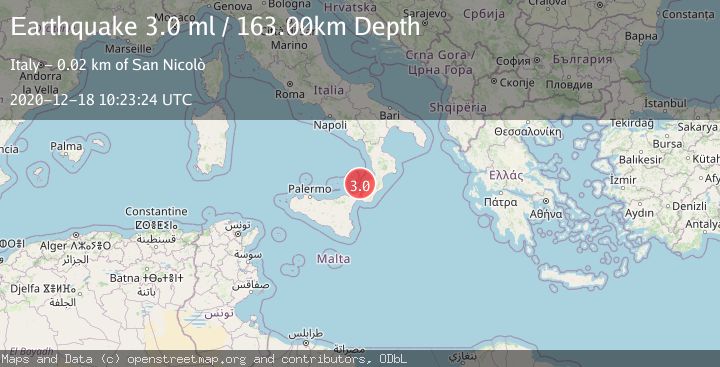 Map of SICILY, ITALY