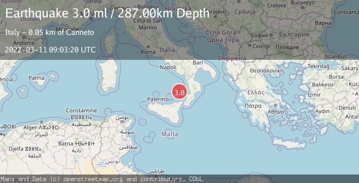 Map of SICILY, ITALY