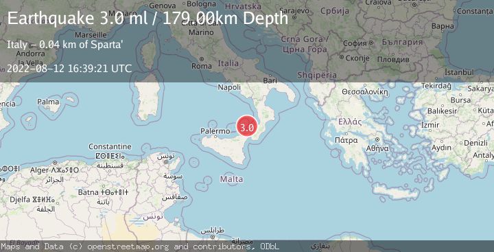 Map of SICILY, ITALY