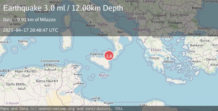 Map of SICILY, ITALY