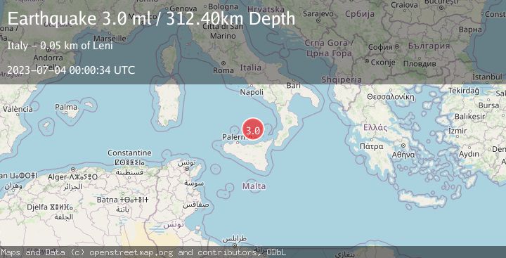 Map of SICILY, ITALY
