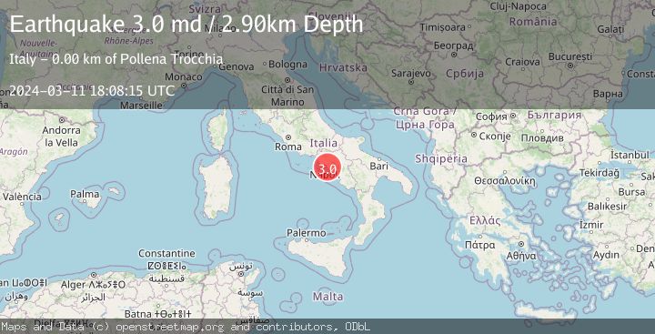 Map of SOUTHERN ITALY