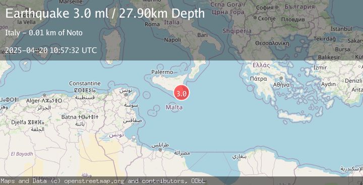 Map of SICILY, ITALY