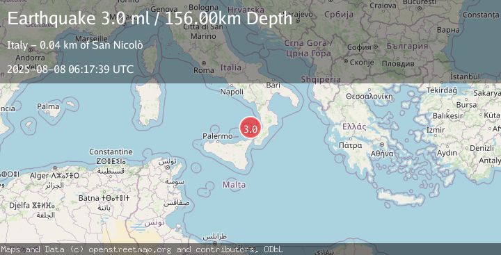 Map of SICILY, ITALY