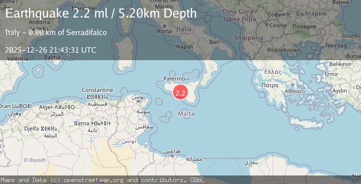 Map of SICILY, ITALY