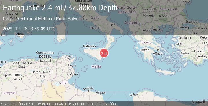 Map of SICILY, ITALY